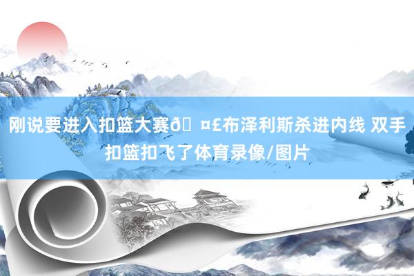 刚说要进入扣篮大赛🤣布泽利斯杀进内线 双手扣篮扣飞了体育录像/图片