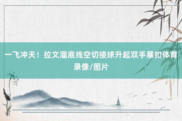一飞冲天！拉文溜底线空切接球升起双手暴扣体育录像/图片