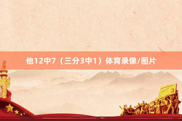 他12中7（三分3中1）体育录像/图片