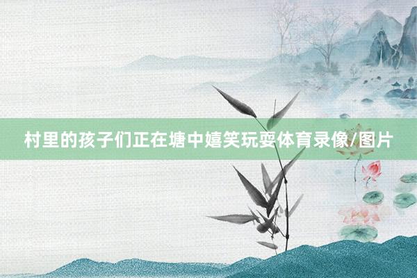 村里的孩子们正在塘中嬉笑玩耍体育录像/图片