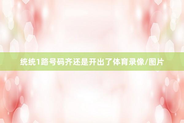 统统1路号码齐还是开出了体育录像/图片
