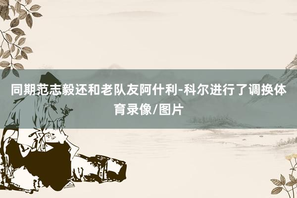 同期范志毅还和老队友阿什利-科尔进行了调换体育录像/图片