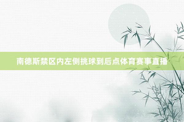 南德斯禁区内左侧挑球到后点体育赛事直播