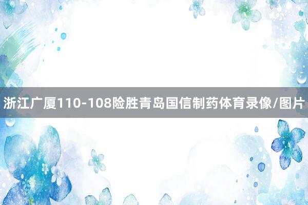 浙江广厦110-108险胜青岛国信制药体育录像/图片