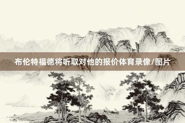 布伦特福德将听取对他的报价体育录像/图片