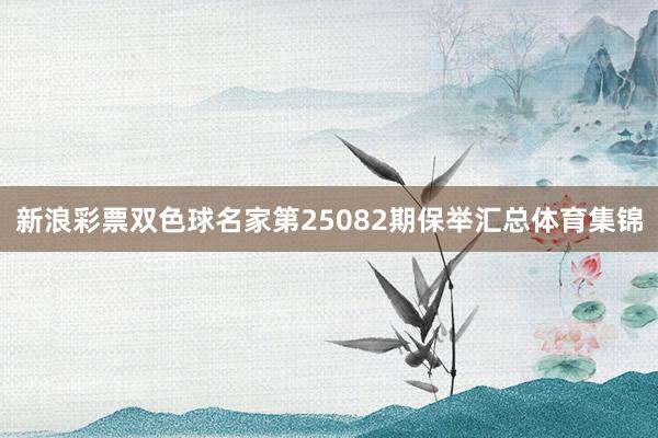 新浪彩票双色球名家第25082期保举汇总体育集锦