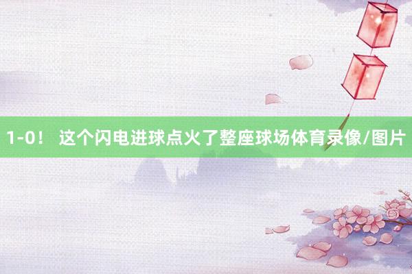 1-0！ 这个闪电进球点火了整座球场体育录像/图片