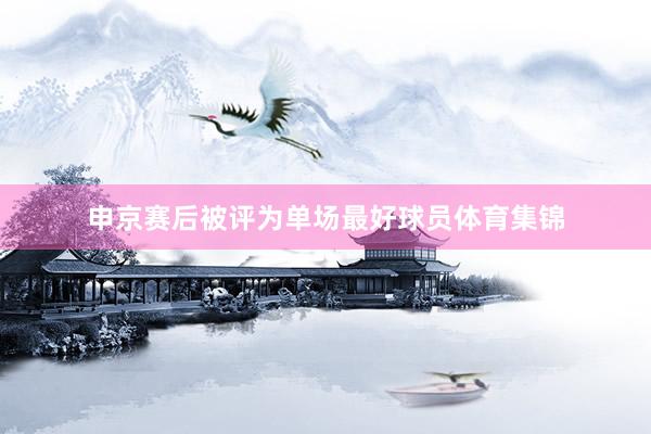 申京赛后被评为单场最好球员体育集锦