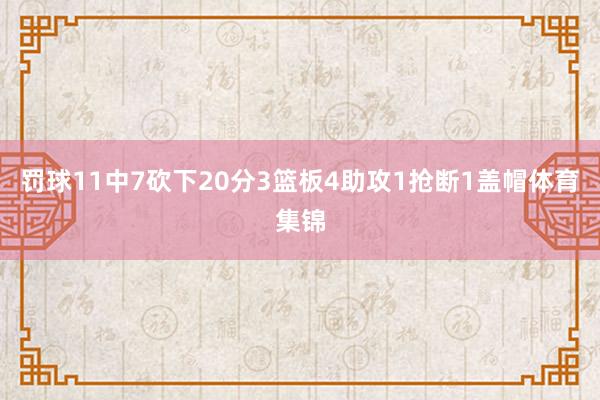 罚球11中7砍下20分3篮板4助攻1抢断1盖帽体育集锦