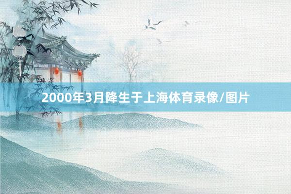 2000年3月降生于上海体育录像/图片