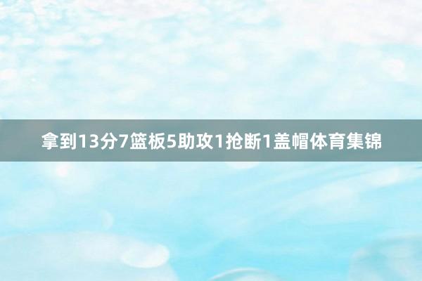 拿到13分7篮板5助攻1抢断1盖帽体育集锦