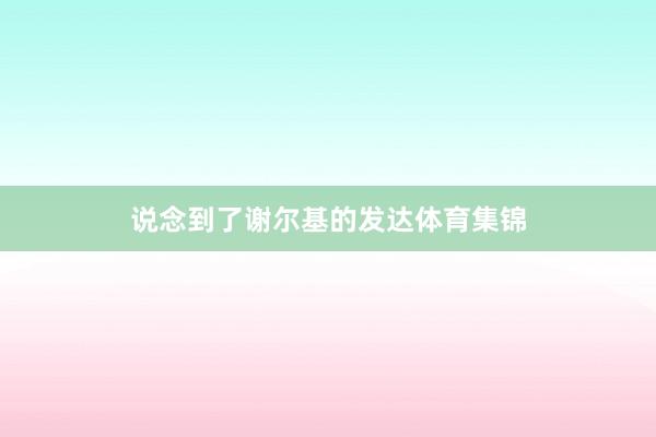 说念到了谢尔基的发达体育集锦