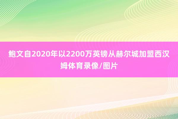 鲍文自2020年以2200万英镑从赫尔城加盟西汉姆体育录像/图片