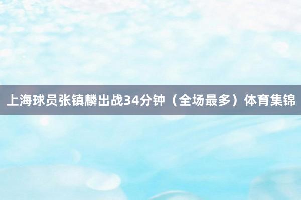 上海球员张镇麟出战34分钟（全场最多）体育集锦